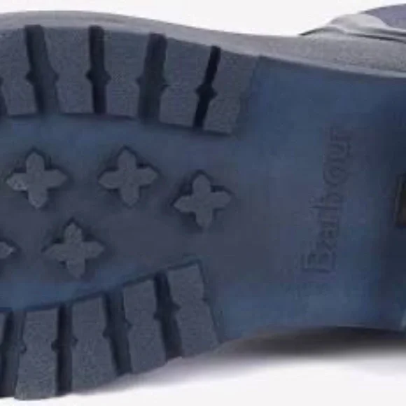 NEW Barbour Women's Wilton Wellington Ankle Rain Boots WATERPROOF BOOTIES Navy - Picture 3 of 5